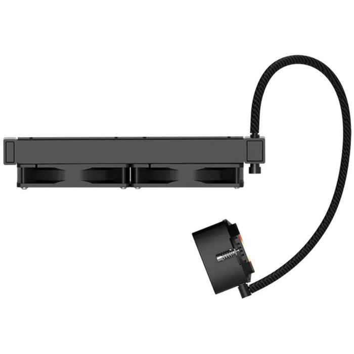 Hiditec LQ240 Sistema de Refrigeración Líquida con 2 Ventiladores ARGB 120mm PWM Control FDB Base Cobre y Tubos Teflón Negro